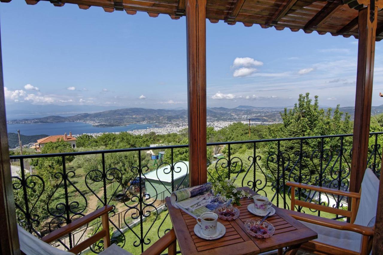 Iatrou House- Villa With Incredible View Portariá Exteriör bild